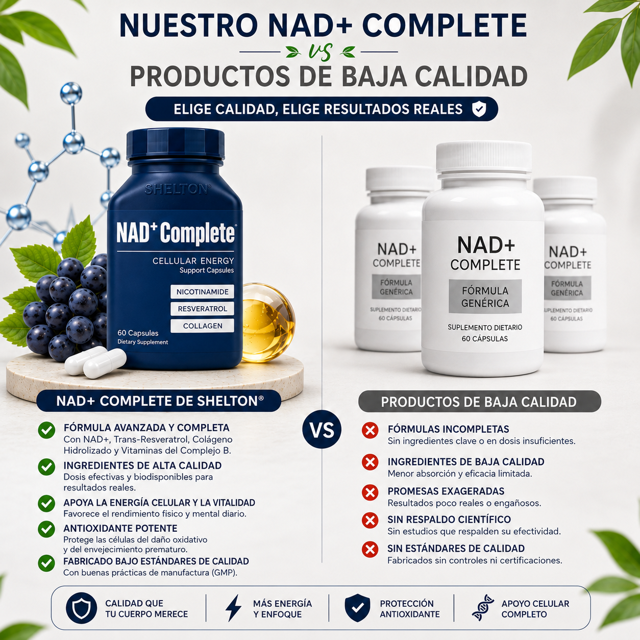 Longevix™ — Fórmula Completa para Vitalidad, Enfoque y Protección Antioxidante