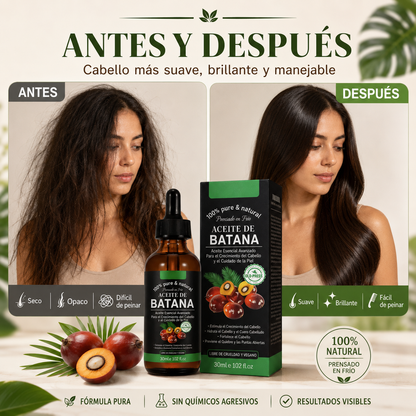 BatanaGlow™- Aceite de Batana 100% Puro — Cabello Más Suave y Brillante desde Casa ✨