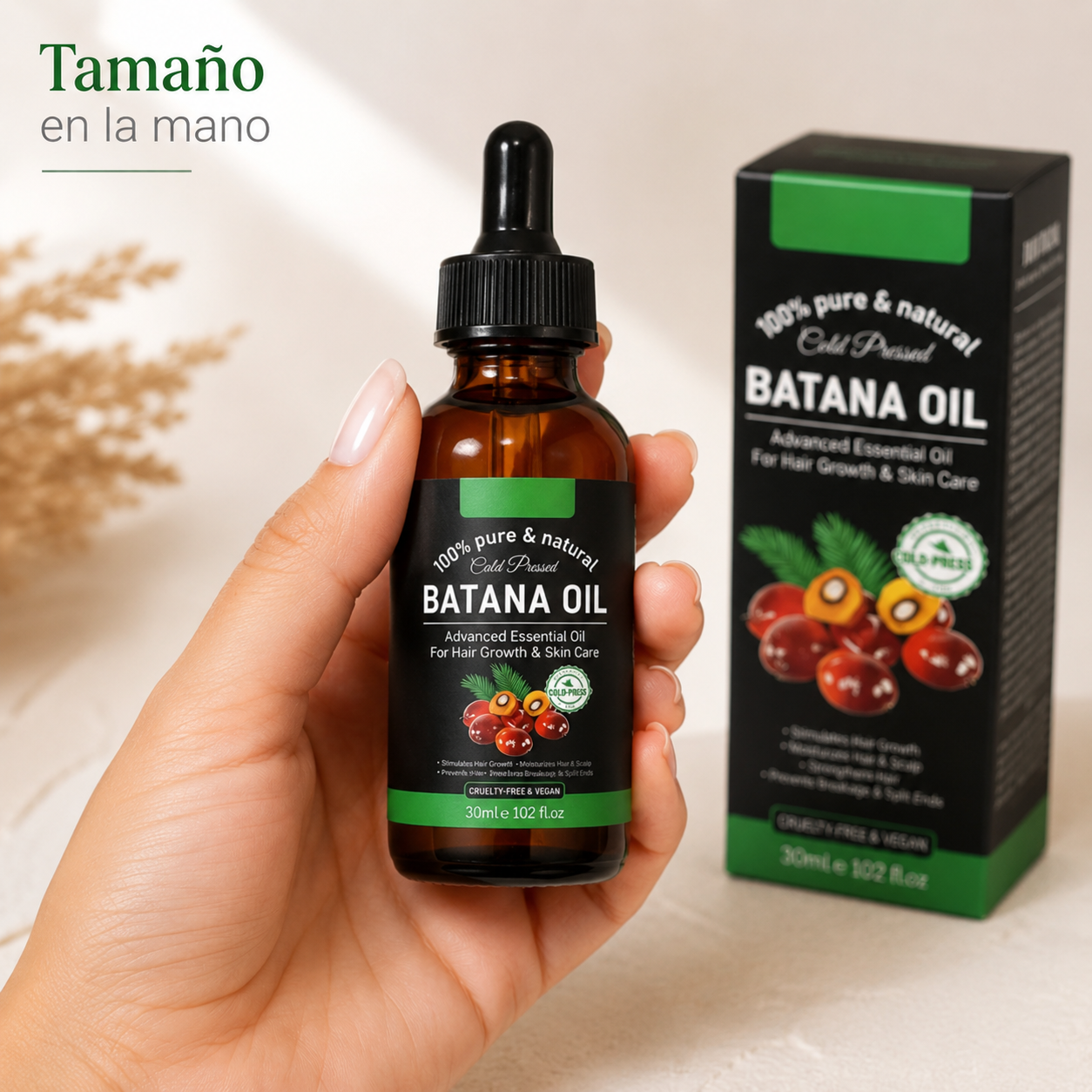 BatanaGlow™- Aceite de Batana 100% Puro — Cabello Más Suave y Brillante desde Casa ✨