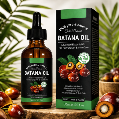 BatanaGlow™- Aceite de Batana 100% Puro — Cabello Más Suave y Brillante desde Casa ✨