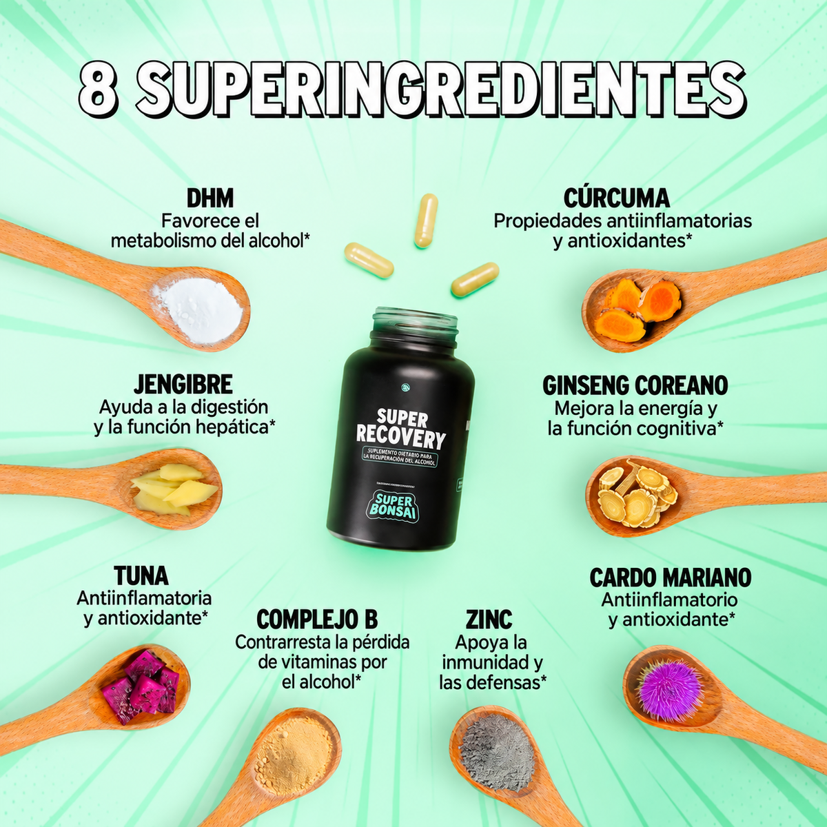 Super Recovery — Que la Resaca No Te Robe la Mañana — Apoyo Hepático + Confort Digestivo + Energía 🌿