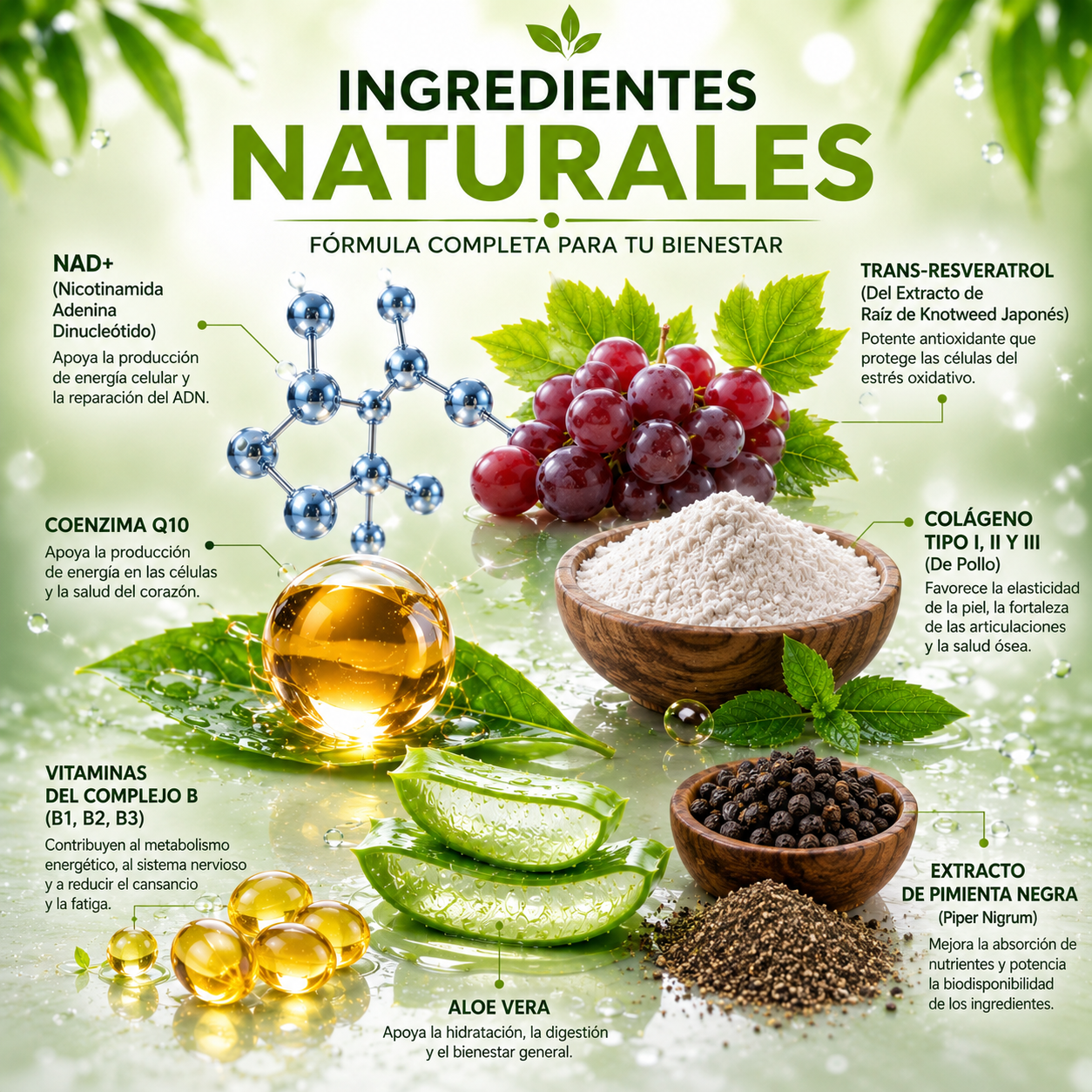 Longevix™ — Fórmula Completa para Vitalidad, Enfoque y Protección Antioxidante