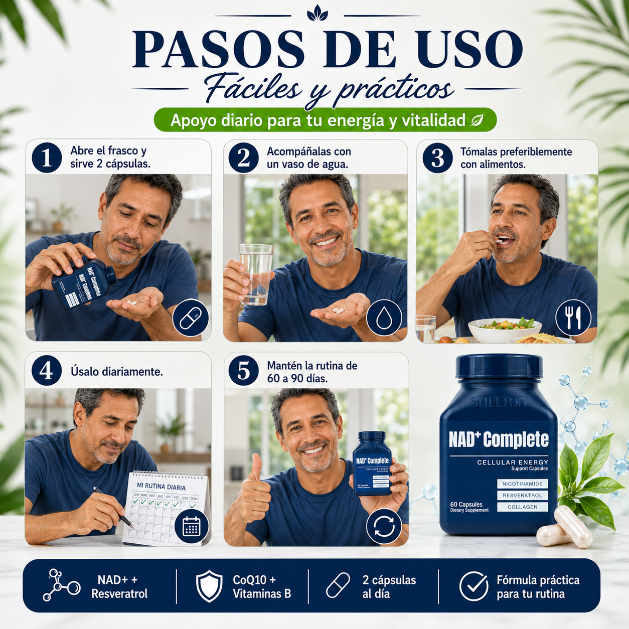 Longevix™ — Fórmula Completa para Vitalidad, Enfoque y Protección Antioxidante