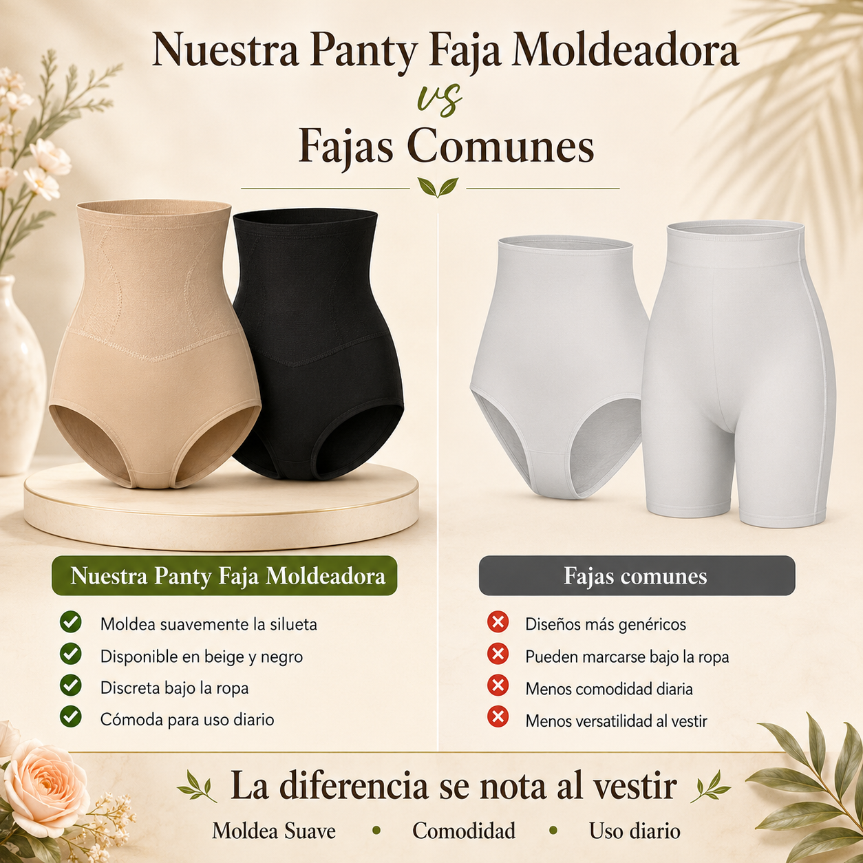 MoldeaFit - Panty Faja Moldeadora — Silueta Más Definida Sin Incomodidad ✨