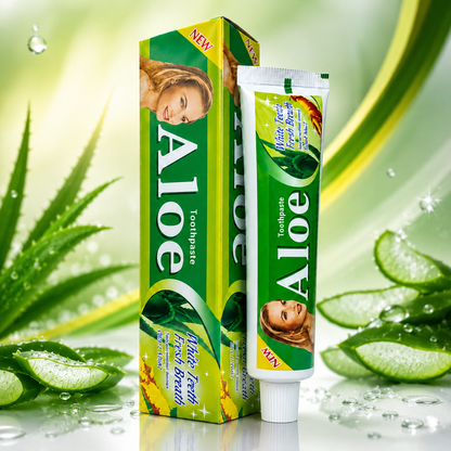 AloeBright™ - Pasta Blanqueadora con Aloe Vera — Sonrisa Más Blanca, Fresca y Segura✨