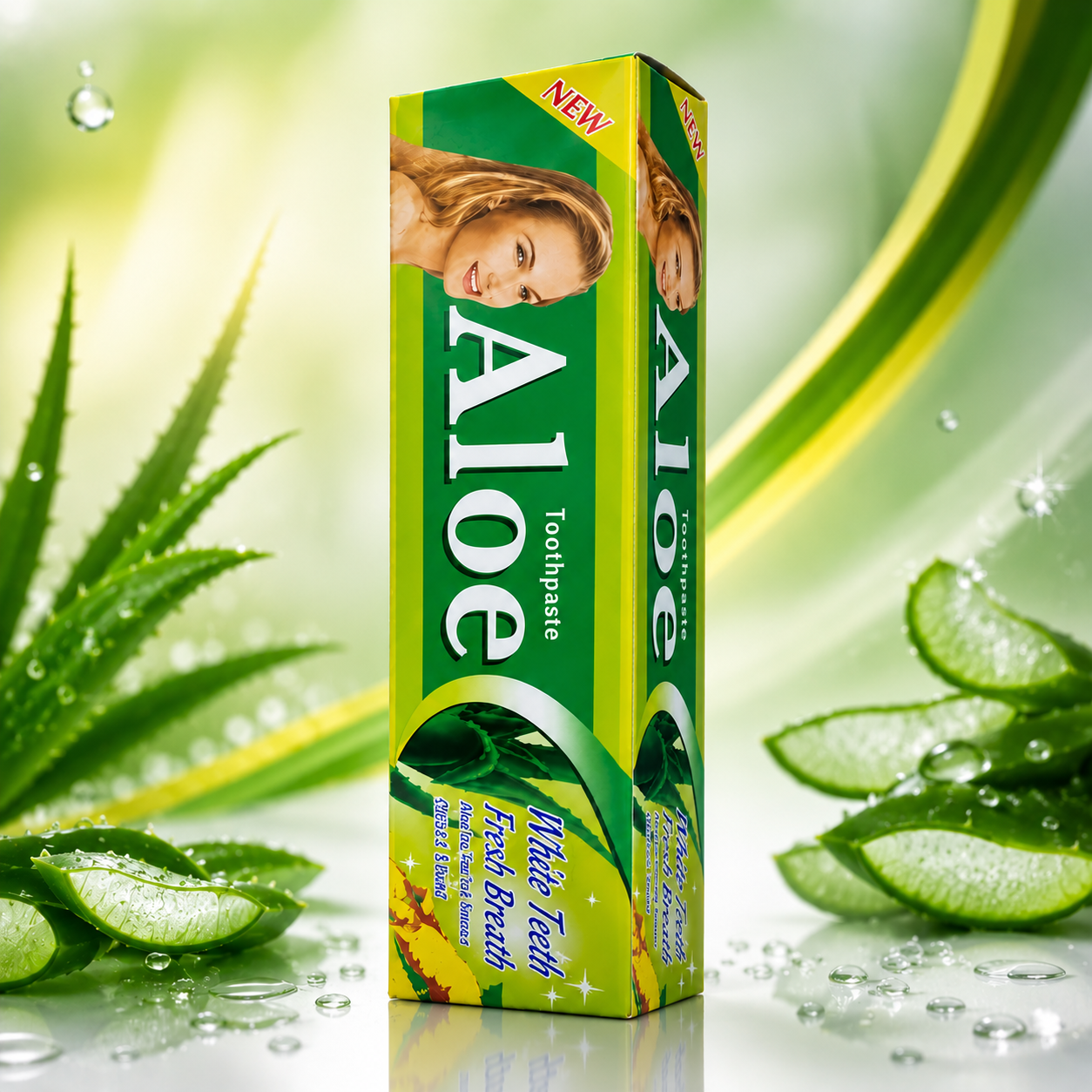 AloeBright™ - Pasta Blanqueadora con Aloe Vera — Sonrisa Más Blanca, Fresca y Segura✨