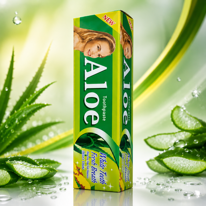 AloeBright™ - Pasta Blanqueadora con Aloe Vera — Sonrisa Más Blanca, Fresca y Segura✨