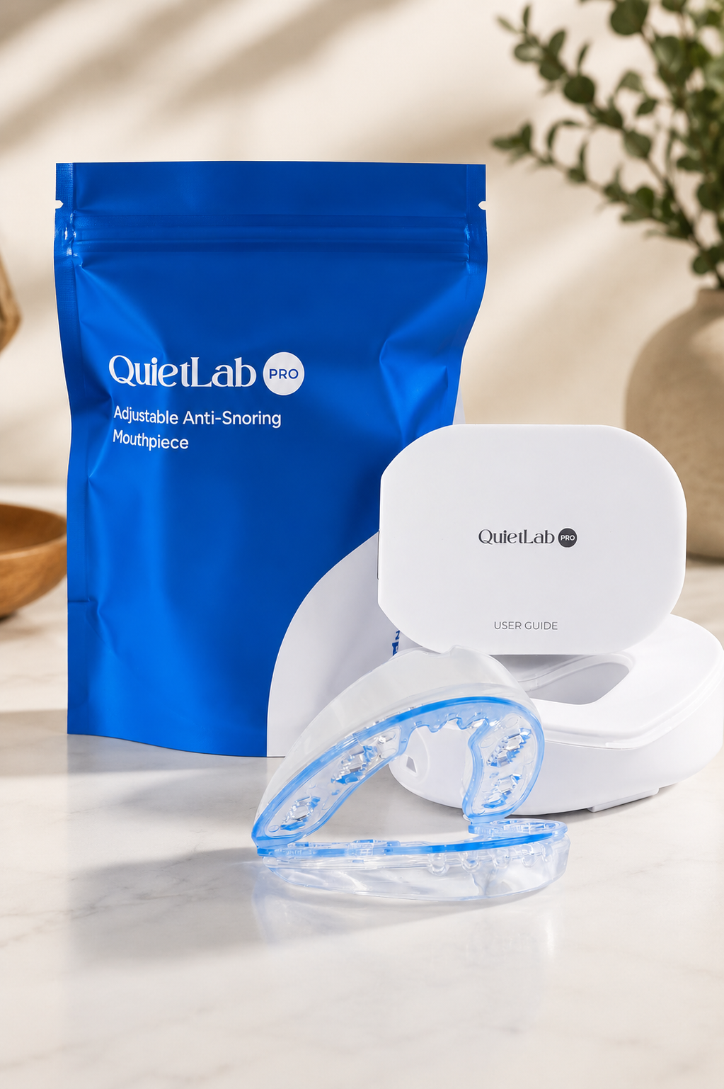 QuietFit™ Pro — Deja de Roncar Desde la Primera Semana — Férula Ajustable de 25 Posiciones 😴