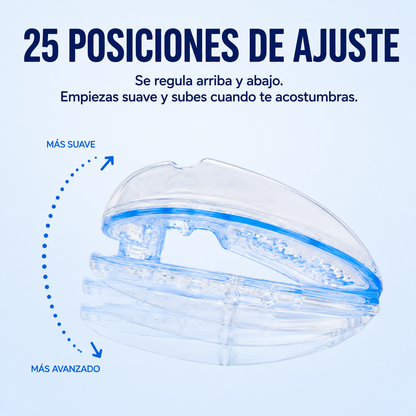 QuietFit™ Pro — Deja de Roncar Desde la Primera Semana — Férula Ajustable de 25 Posiciones 😴