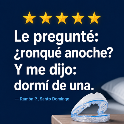 QuietFit™ Pro — Deja de Roncar Desde la Primera Semana — Férula Ajustable de 25 Posiciones 😴