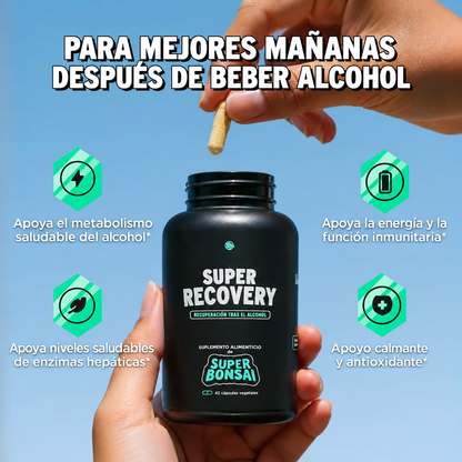 Super Recovery — Que la Resaca No Te Robe la Mañana — Apoyo Hepático + Confort Digestivo + Energía 🌿