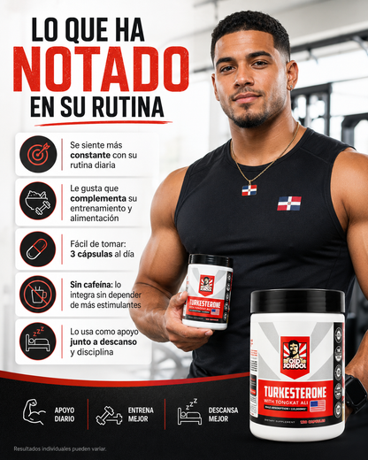 FuerzaMax™ - Turkesterone con Tongkat Ali — Más Fuerza, Resistencia y Constancia