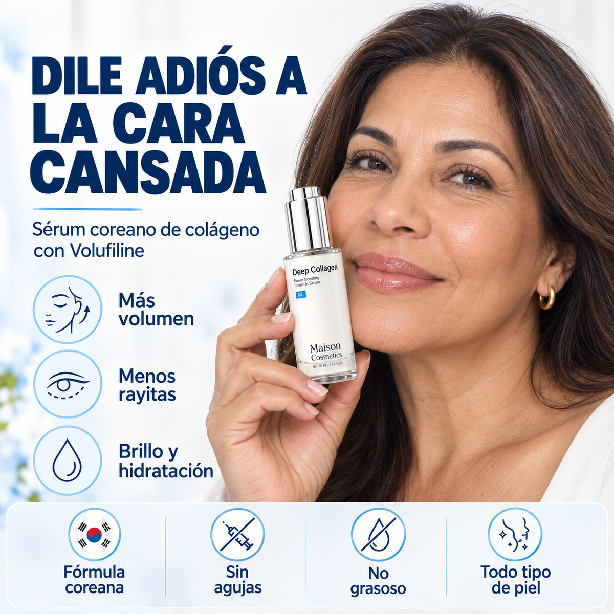 VoluFine™ – Devuélvele el Volumen a Tu Cara y Luce Descansada — Sérum Coreano de Colágeno con Volufiline 🇰🇷