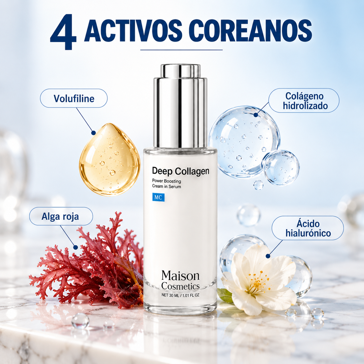VoluFine™ – Devuélvele el Volumen a Tu Cara y Luce Descansada — Sérum Coreano de Colágeno con Volufiline 🇰🇷